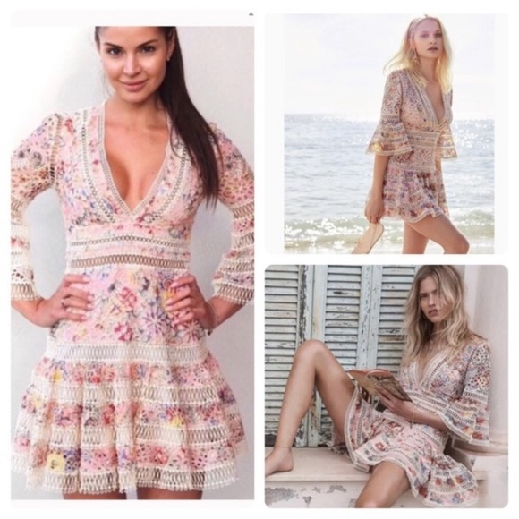 zimmermann lovelorn flutter dress black